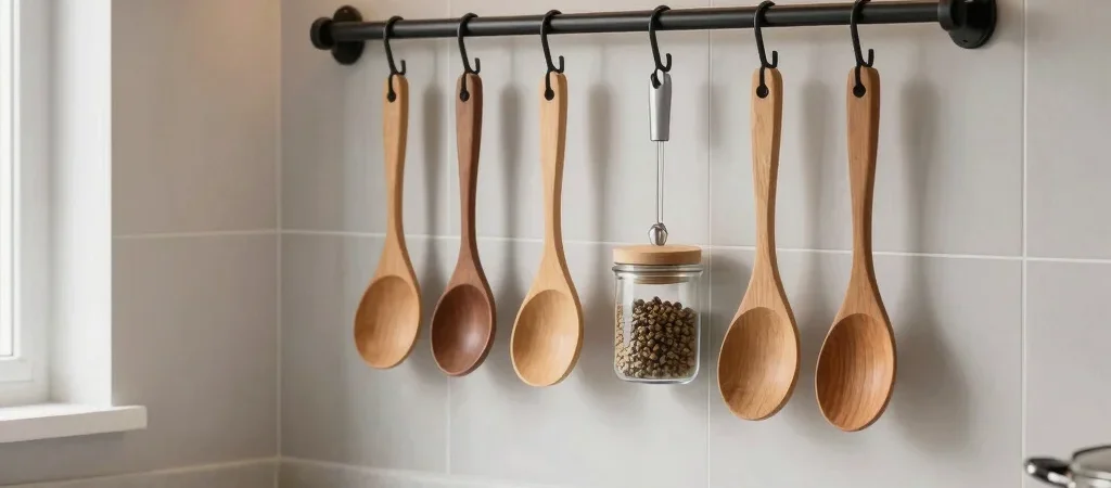 Soluções verticais para organizar cozinhas pequenas com funcionalidade